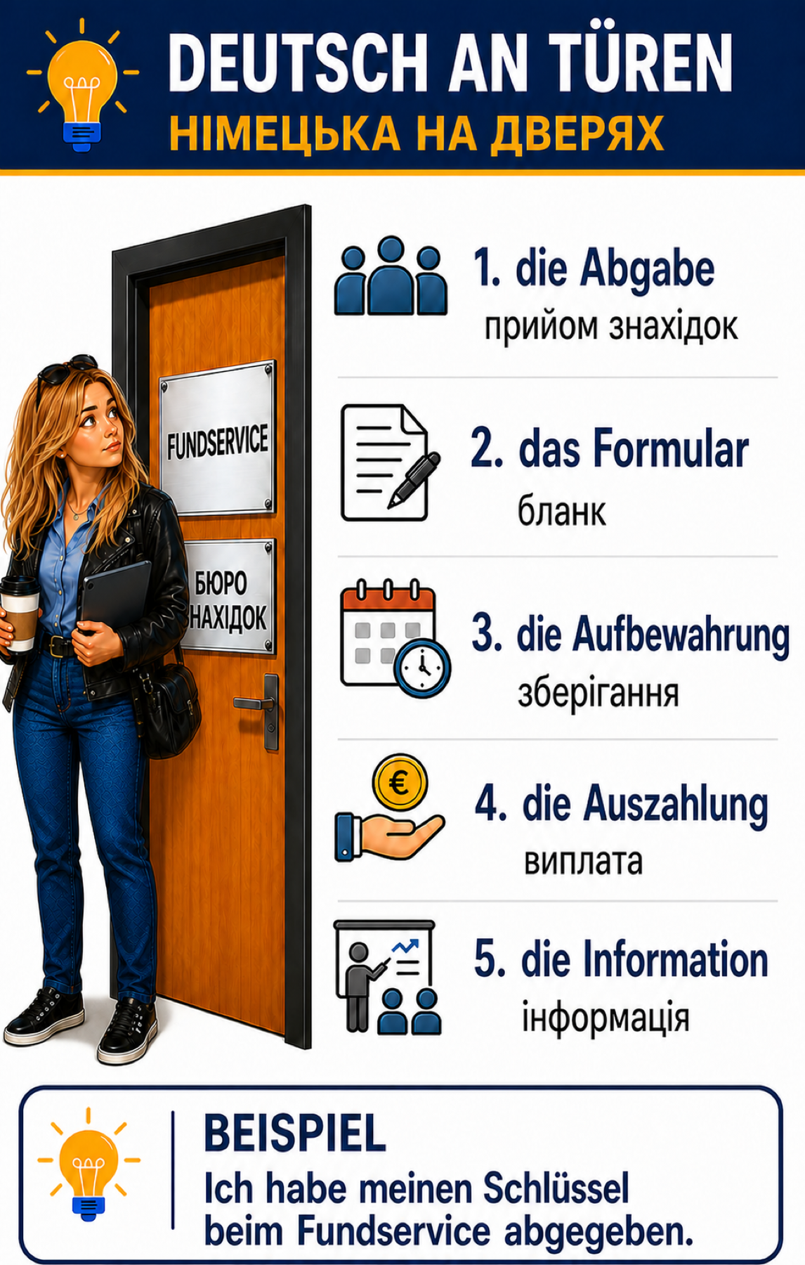 Deutsch an Türen — Fundservice